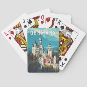 Germany Illustration Travel Art Vintage Playing Cards
