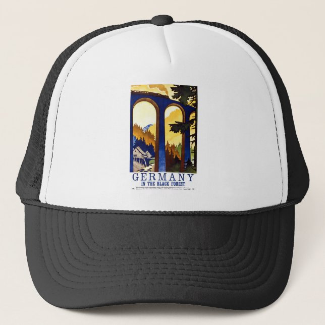 Germany In The Black Forest Trucker Hat (Front)