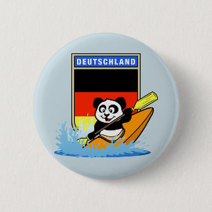 Germany Kayaking Panda 2 Inch Round Button