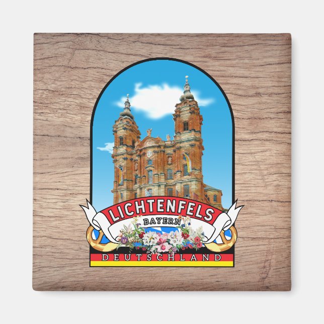 Germany Lichtenfels Vintage souvenir Magnet (Front)