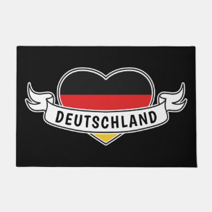 Germany Love custom text doormat
