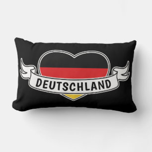 Germany Love custom text throw pillows