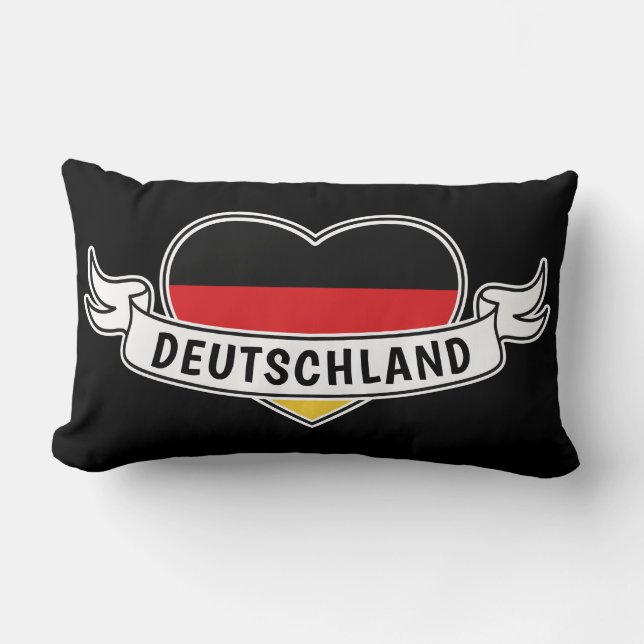 Germany Love custom text throw pillows (Front)