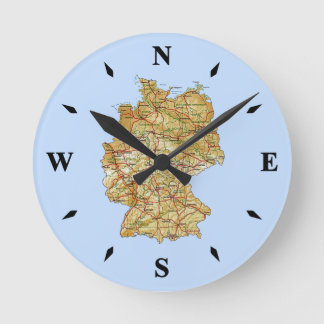 Germany Map Clock