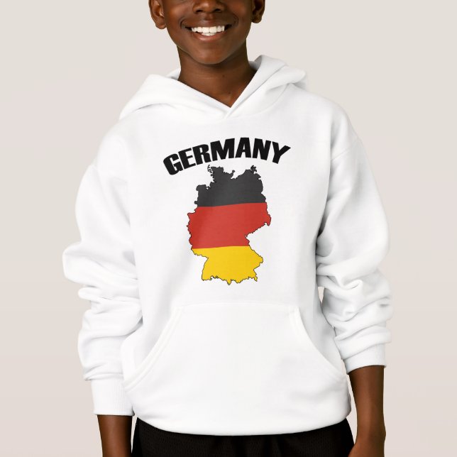 Germany Map - German Flag - Deutschland Travel (Front)