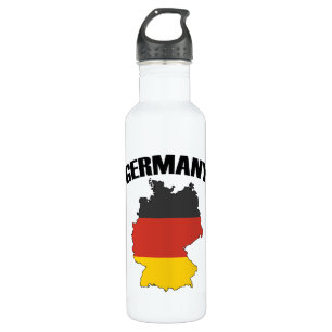Germany Map - German Flag - Deutschland Travel 710 Ml Water Bottle