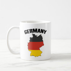 Germany Map - German Flag - Deutschland Travel Coffee Mug