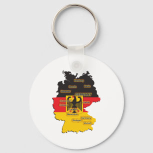 Germany Map Keychain