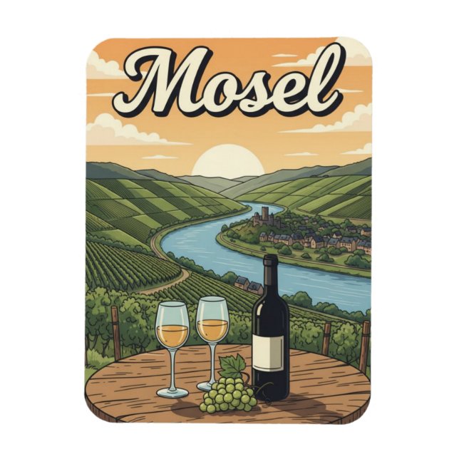 Germany Mosel Travel Magnet (Vertical)