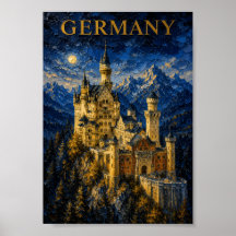 Germany: Mystic Glow Neuschwanstein Castle Art Sou
