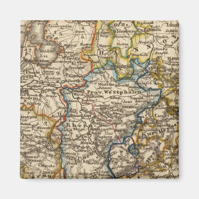 Germany, Netherlands, and Belgium Magnet (Front)