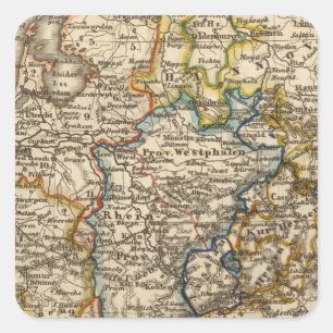 Germany, Netherlands, and Belgium Square Sticker