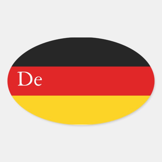 GERMANY OVAL STICKER (Front)