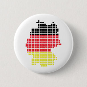 germany pixel flag 2 inch round button