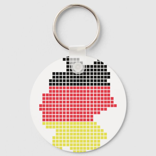 germany pixel flag keychain (Front)