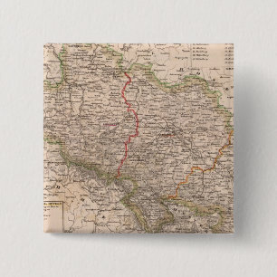 Germany, Poland 2 Inch Square Button