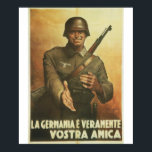 Germany Propaganda Poster<br><div class="desc">Talk about a blast from the past. Looking for vintage ww1 or ww2 propaganda posters? Look no further. Indulge in your propaganda poster obsession via our huge catalogue of world war 1 and world war 1 propaganda art. Propaganda Posters has a large variety of propaganda posters from yesteryear. This product...</div>