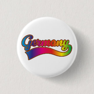 Germany Rainbow logo 1 Inch Round Button