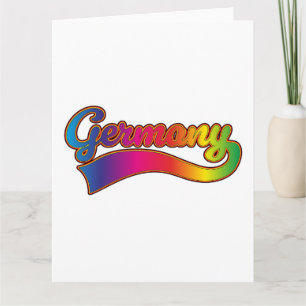 Germany Rainbow logo Card