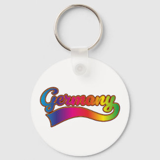 Germany Rainbow logo Keychain