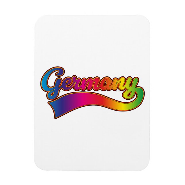 Germany Rainbow logo Magnet (Vertical)