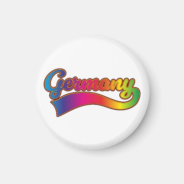 Germany Rainbow logo Magnet (Front)