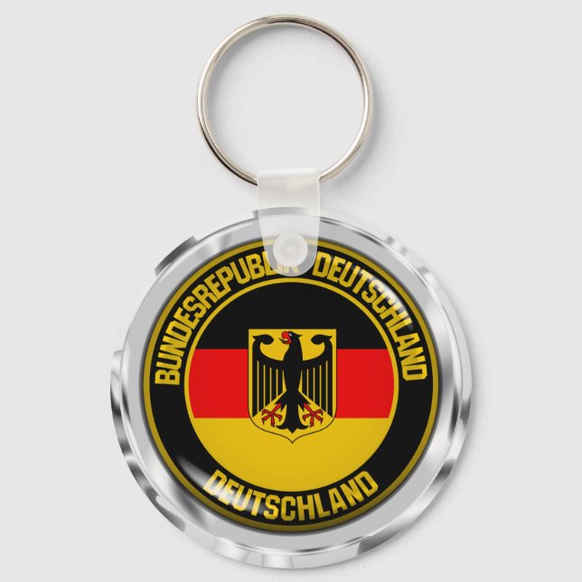 Germany Round Emblem Keychain (Front)