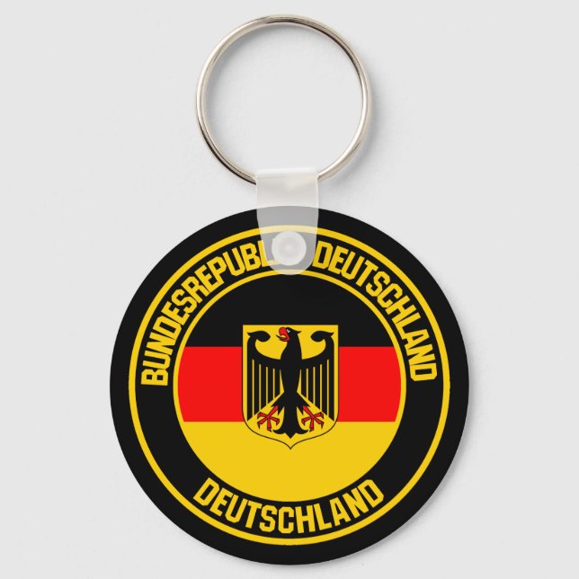 Germany Round Emblem Keychain (Front)