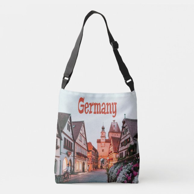 Germany Row Houses Crossbody Bag (Back)