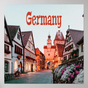 Germany Row Houses Poster