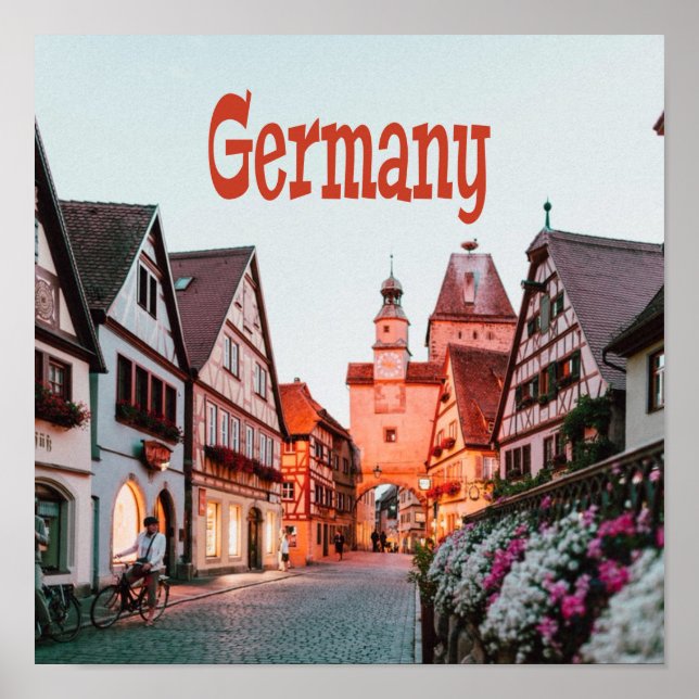 Germany Row Houses Poster (Front)