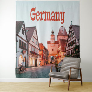 Germany Row Houses Tapestry