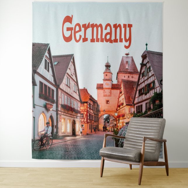 Germany Row Houses Tapestry (In Situ)