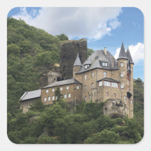 Germany, Sankt Goarshausen, Sankt Goarshausen Square Sticker
