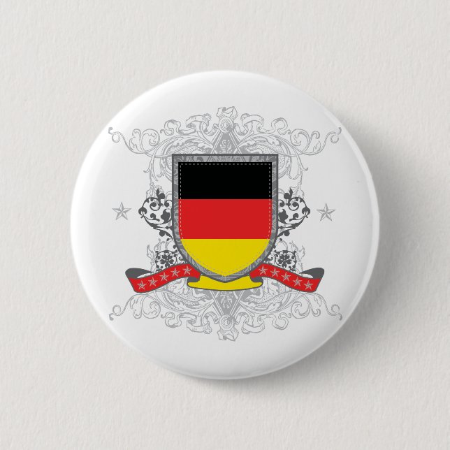 Germany Shield 2 Inch Round Button (Front)