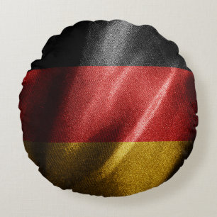 Germany silk flag round pillow