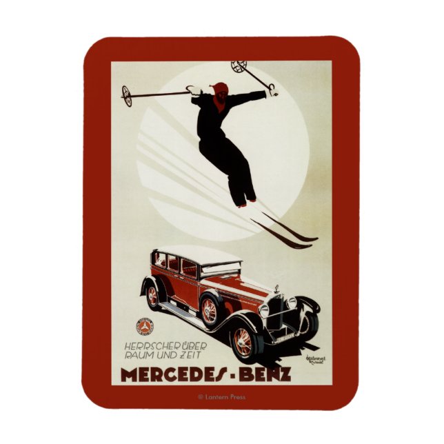 Germany - Skier Jumping Magnet (Vertical)