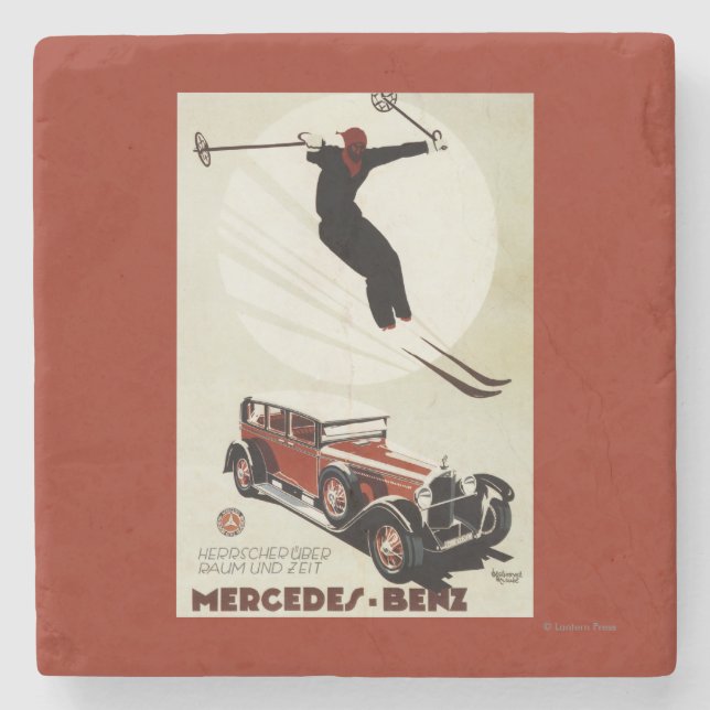 Germany - Skier Jumping Stone Coaster (Front)
