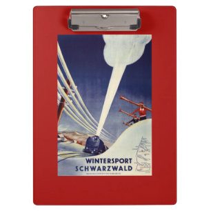Germany - Skiing in the Black Forest Clipboard