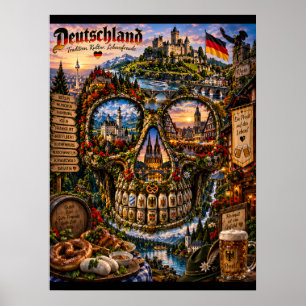 Germany Skull Art Print State of Mind