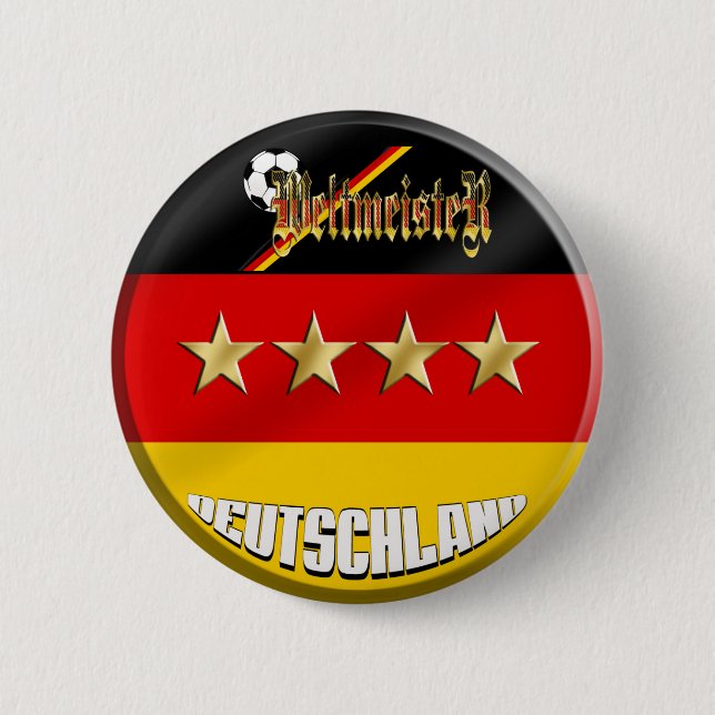 Germany Soccer 2 Inch Round Button (Front)