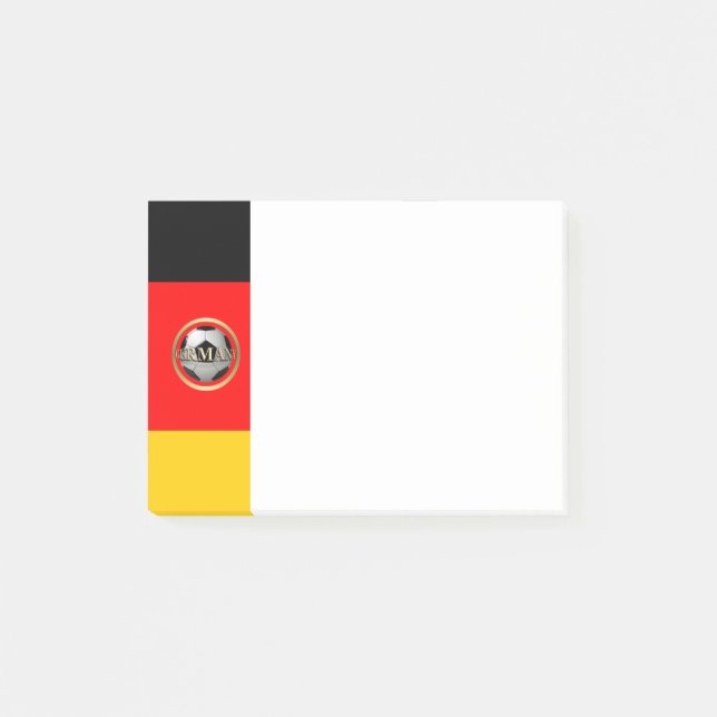 Germany Soccer Ball Post-it Notes (Front)