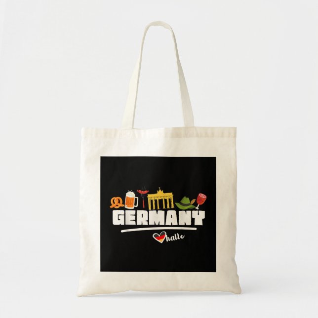 Germany Souvenir Shirt Travel Gifts For Men Europe Tote Bag (Front)