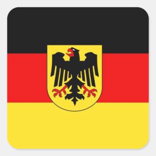 GERMANY SQUARE STICKER