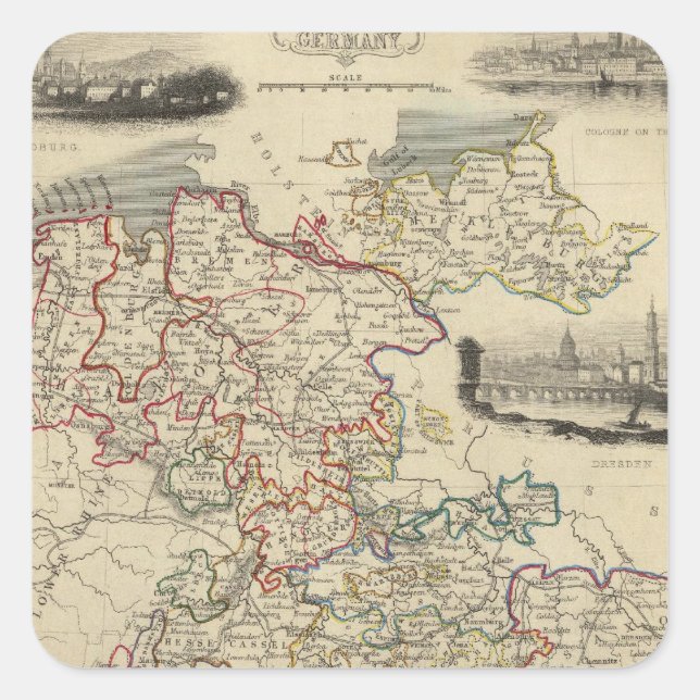 Germany Square Sticker (Front)