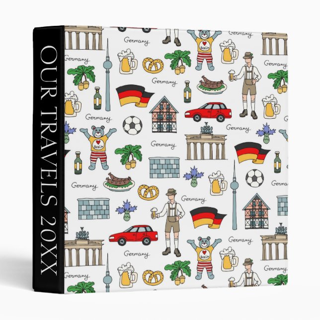 Germany | Symbols Pattern Binder (Front/Spine)