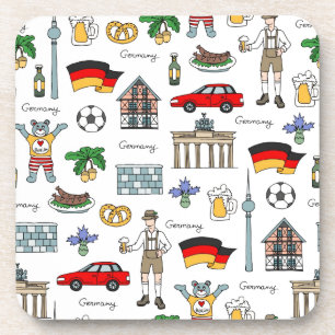 Germany   Symbols Pattern Coaster