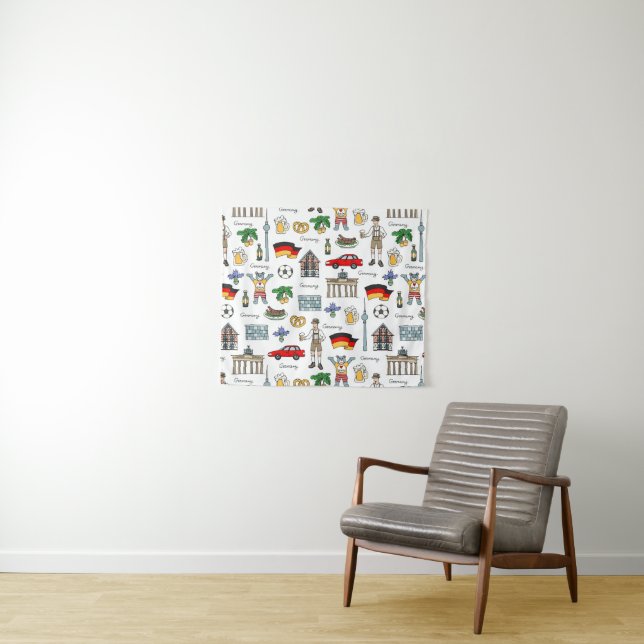 Germany | Symbols Pattern Tapestry (In Situ (Horizontal))
