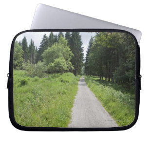 Germany, Thuringia, path in forest Laptop Sleeve