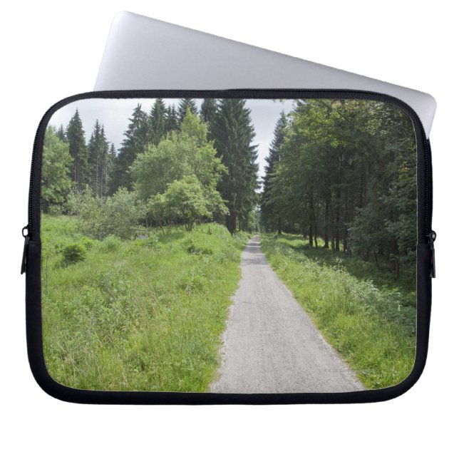 Germany, Thuringia, path in forest Laptop Sleeve (Front)